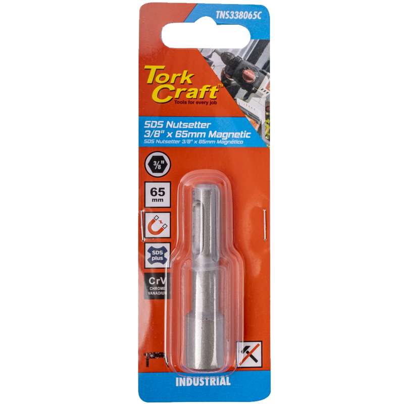 Tork Craft Sds Nutsetter 3/8\'x 65mm Magnetic Carded