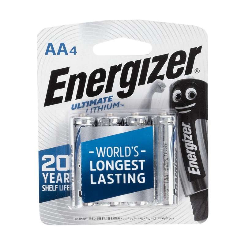 Energizer Ultimate Lithium:  Aa - 4 Pack (moq6)