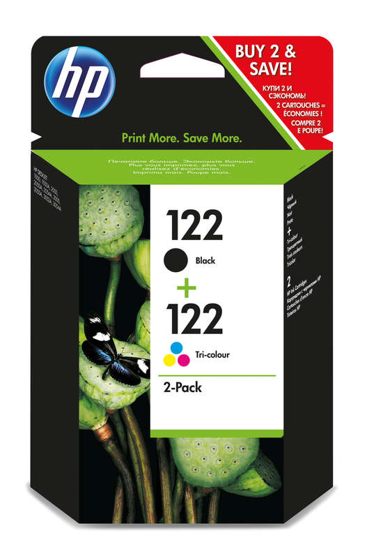 HP 122 COMBO (BLACK & TRI-COLOUR - OEM; Clearance Stock