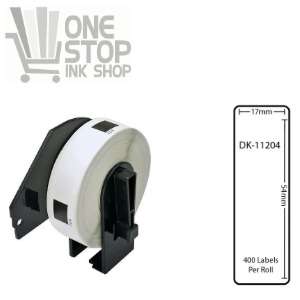 Bro DK11204 (DK-11204) 17mm x 54mm Multi-purpose Label - 400/Roll (Compatible)