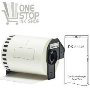 Bro DK22246 (DK-22246) 103mm x 30.48mm Continuous Length Label (Compatible)