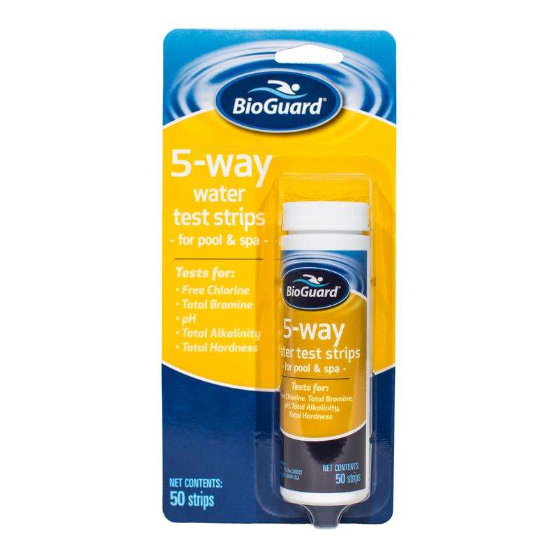 POOL TEST STRIPS BIOGUARD 5 in 1 (50 STRIPS)
