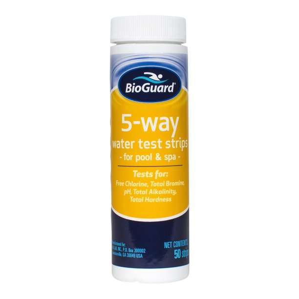POOL TEST STRIPS BIOGUARD 5 in 1 (50 STRIPS)