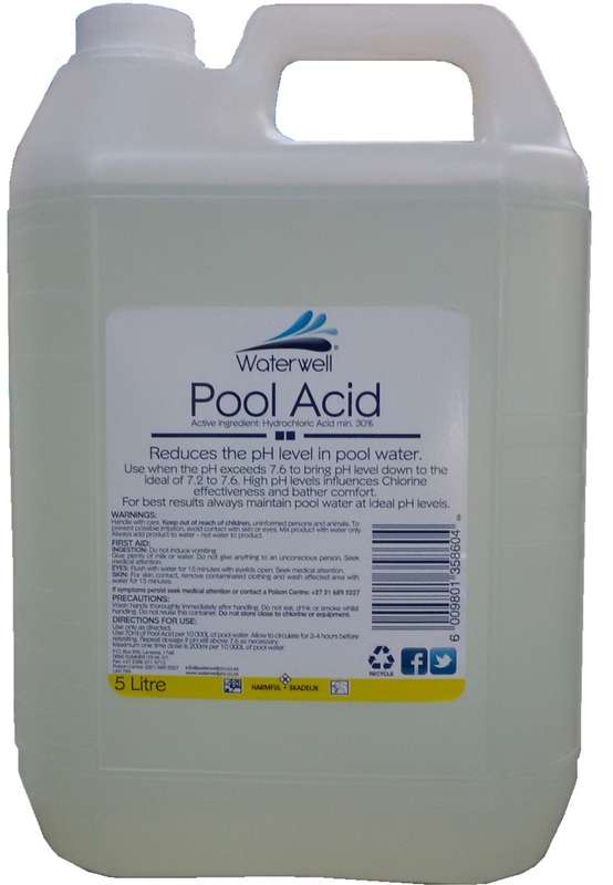 POOL ACID 5LT MIN 30% (PH REDUCER)