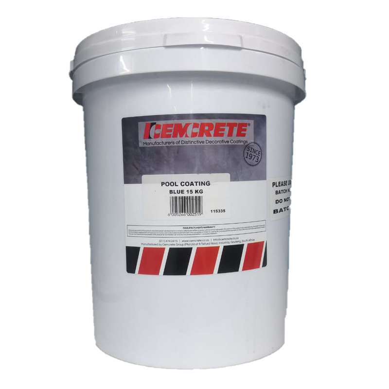 POOL COATING CEMCRETE 15KG WHITE/SKY BLUE/CHARCOAL/SANDSTONE - SKY BLUE
