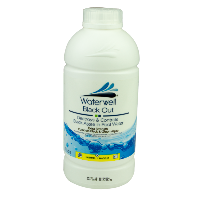 POOL ALGAECIDE WATERWELL BLACK OUT 1lt