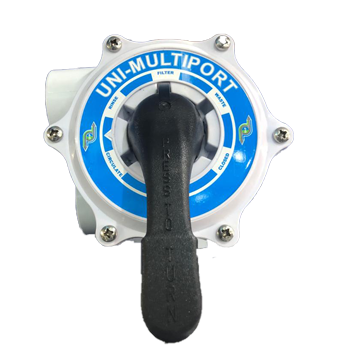 POOL FILTER MULTI PORT VALVE COMPLETE COLLINS STYLE THREADED (AQUAMAX)