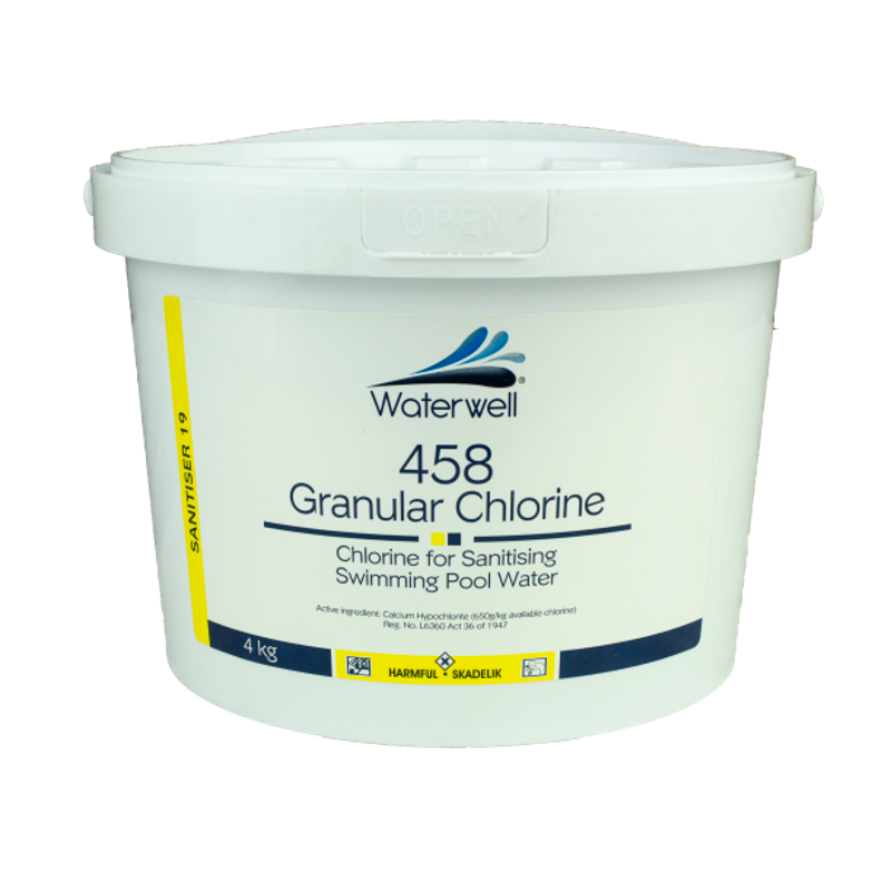 POOL CHLORINE WATERWELL PROFESSIONAL 458 25KG (UNSTABLISIZED)