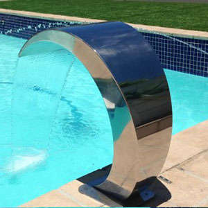 POOL WATERFEATURE C SPOUT FLOOR MOUNT WATER SPOUT 350X480
