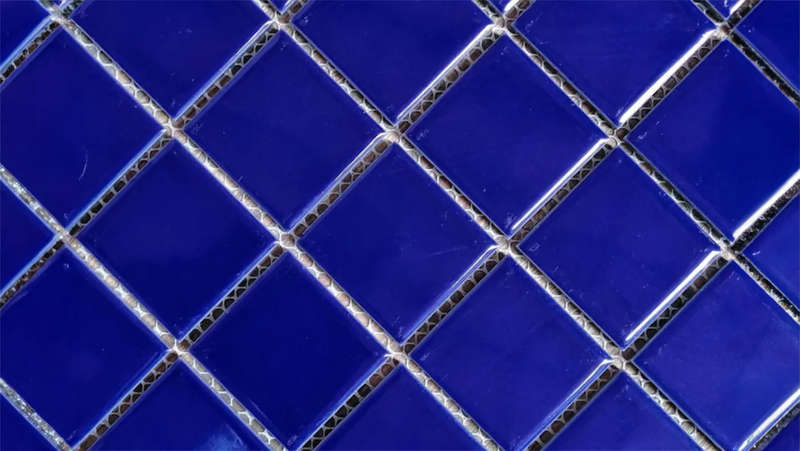 POOL MOSAIC TILES COBULT BLUE (48x48x4mm)