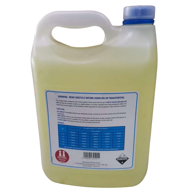 POOL ACID HYDROCHLORIC EVERBLUE (PH REDUCER) 5LT