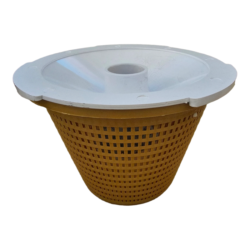 POOL WEIR REPLACEMENT COMBO SWIMQUIP WEIR MUSTARD BASKET AND WHITE VAC LID