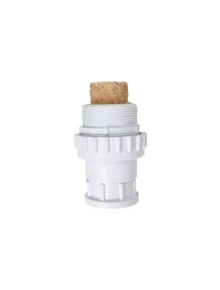 POOLSKIM UNION WITH SHORT SANDED ADAPTOR WHITE