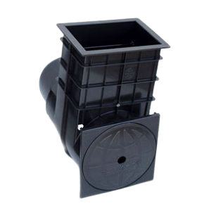 POOL WEIR STANDARD EARTHECO BLACK WITH FLAP