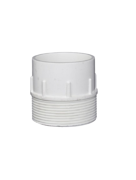 POOL FITTING PVC 50mm ID X 2 MALE THREADED ADAPTOR (27)