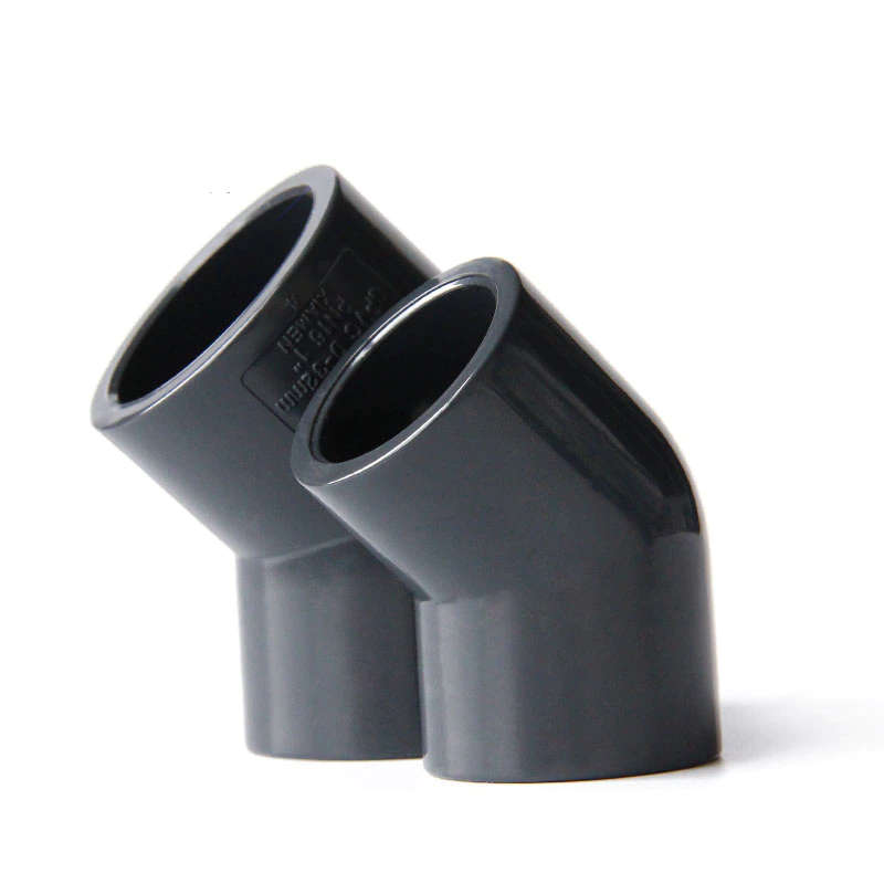 PVC FITTING BEND/ELBOW 110mmX45deg UPVC GREY H/DUTY (KOI POND)