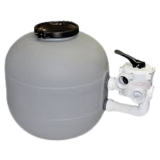 POOL FILTER LID QUALITY SUPERFLO 2 (WITH O RING AND CLAMPS)