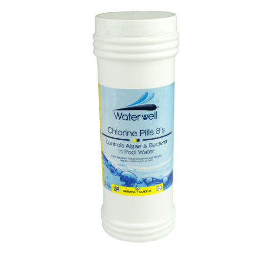 POOL CHLORINE PILLS WATERWELL 1,5KG  8'S