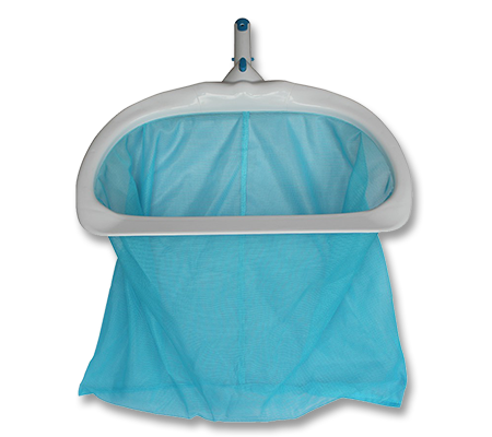 POOL LEAF RAKE DELUX WHITE WITH V-CLIP SPECK