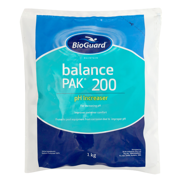 POOL SODA ASH-BALANCE PAK 200 BIOGUARD 1KG
