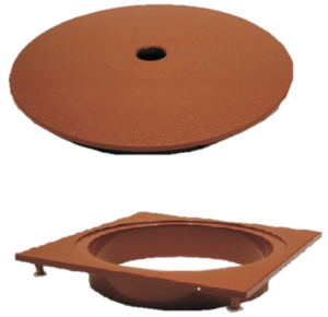 POOL WEIR REPLACEMENT AQUA WEIR DECK COLLAR BROWN LARGE