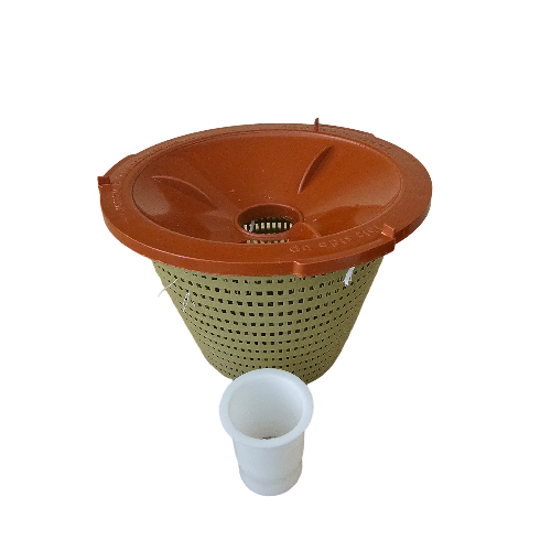POOL WEIR TERRACOTTA VACUUM LID AND BASKET EARTHECO ORIGINAL (COMBO)
