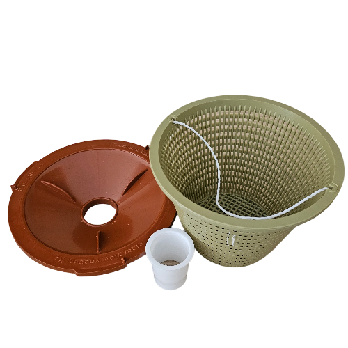 POOL WEIR TERRACOTTA VACUUM LID AND BASKET EARTHECO ORIGINAL (COMBO)