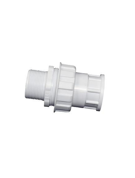 POOL FILTER TANK FITTING WITH UNION AND O RING EARTHECO