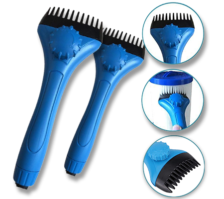 POOL CARTRIDGE FILTER CLEANING COMB BRUSH
