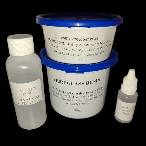 FIBREGLASS POOL REPAIR KIT WHITE