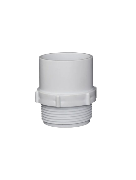 POOL FITTING PVC 50 MALE GLUED X 1 1/2 MALE THREADED ADAPTOR (16W)