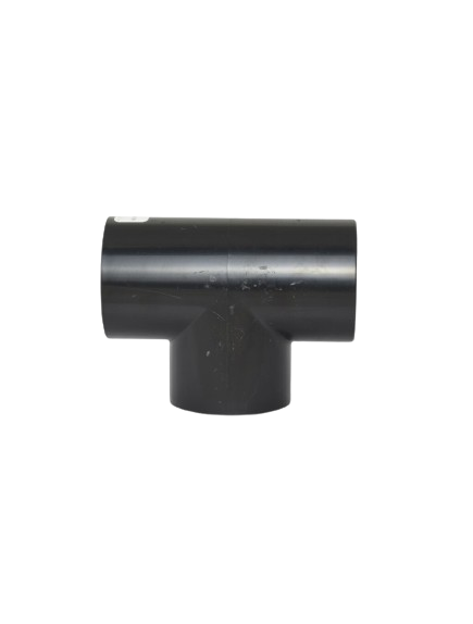 POOL FITTING PVC T-PIECE 50mm BLACK