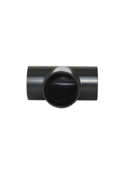 POOL FITTING PVC T-PIECE 50mm BLACK