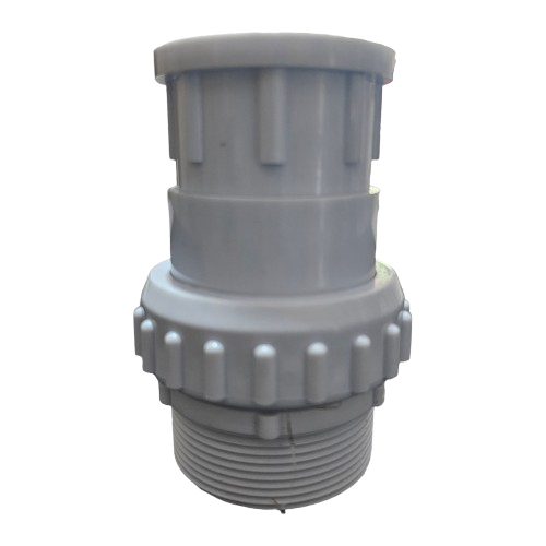 POOL FITTING PVC UNION 50mm 2MALE THREAD AQUAMAX (WHITE)