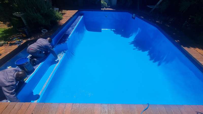POOL COATING RAMUC EPOXY POOL PAINT DIY KIT-DAWN BLUE