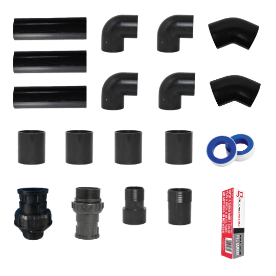 POOL FITTING PVC PUMP INSTALLATION KIT UNIVERSAL
