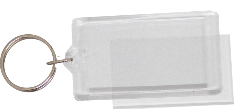 100pcs Blank Acrylic Keyring (30mm X 50mm)