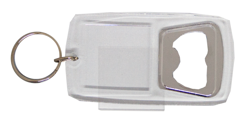 Blank Clip in Bottle Opener Keyring (32mm X 32mm)
