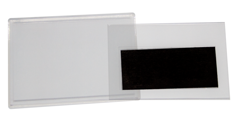 Blank Clip in Fridge Magnet (90mm X 58mm) Clear photo frame magnet