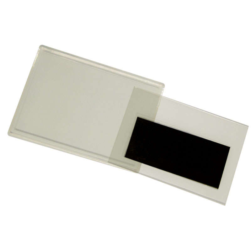 Blank Clip in Fridge Magnet (90mm X 58mm) Clear photo frame magnet