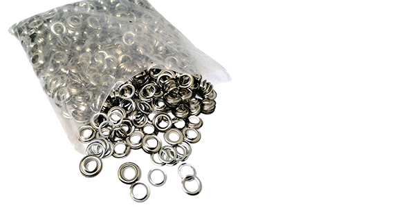 Bulk Pack of 12mm Copper Eyelets with Washers (Roughly 1000pcs)