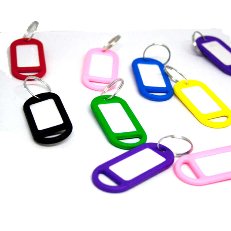 50pcs Keytag various colours 5cm (Each)