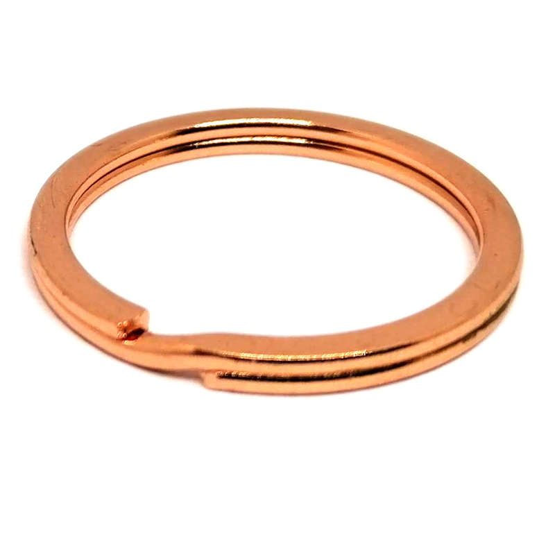 Split ring Flat (30mm) Rose-Gold / Copper colour