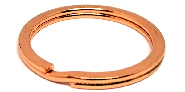 Split ring Flat (30mm) Rose-Gold / Copper colour
