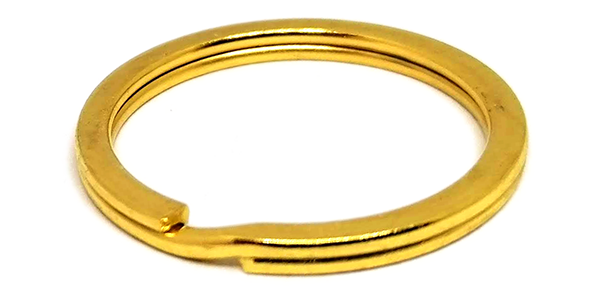 Split ring Flat (30mm) Gold