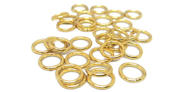 50pcs Jump ring 10mm, Gold