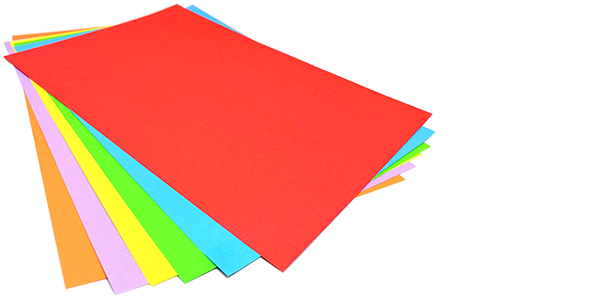 A4 Project board, Bright colours, 160gsm, 18 sheets