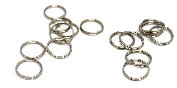 100pcs 10mm Stainless Steel Split Ring - Secure and Durable Keyring Accessory