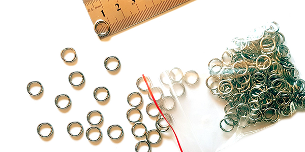 Jump ring 10mm, 50g bag ~135pcs