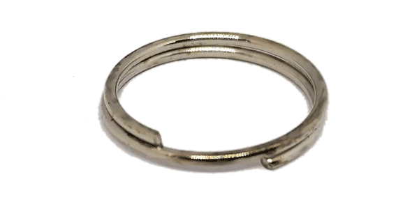 300pcs 16mm nickel plated split ring for keyrings. (Silver)